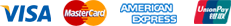 Visa | Mastercard | American Express | Union Pay